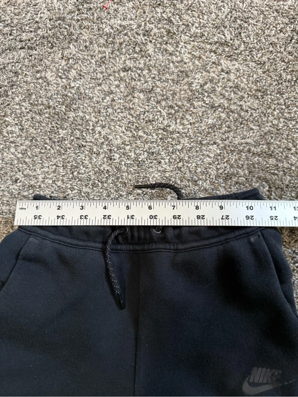 Nike Boys Tech Fleece Black Jogger Pants Size Small